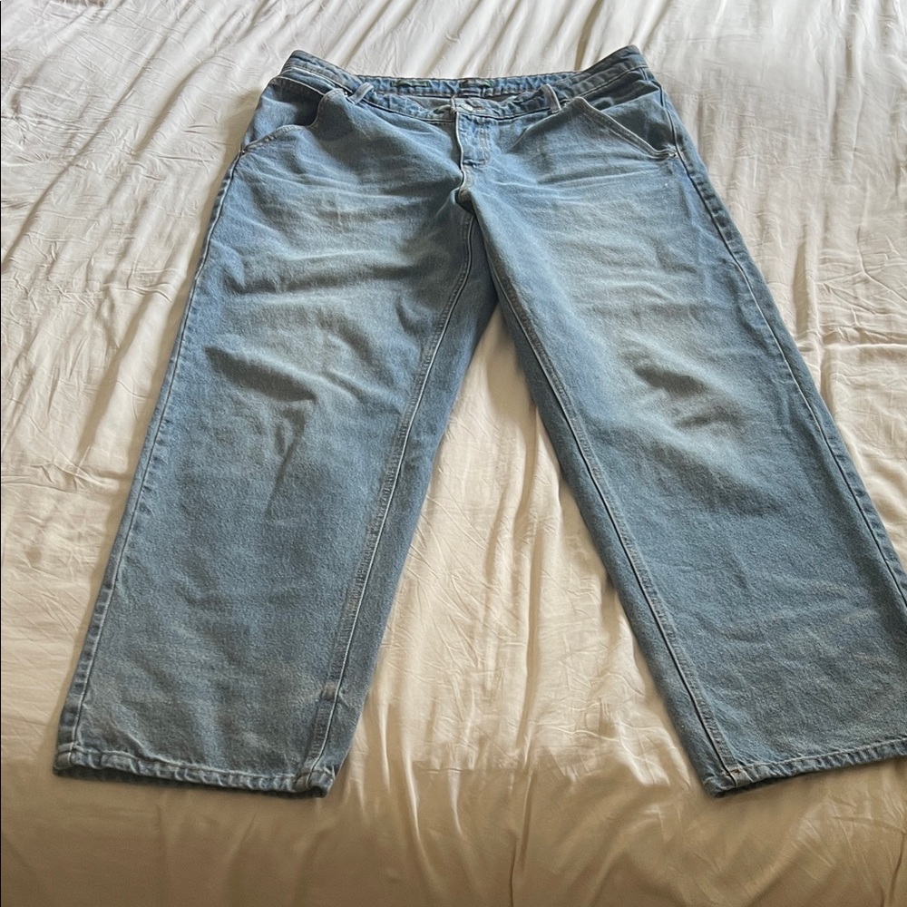wild fable Light Blue Straight-Leg Jeans